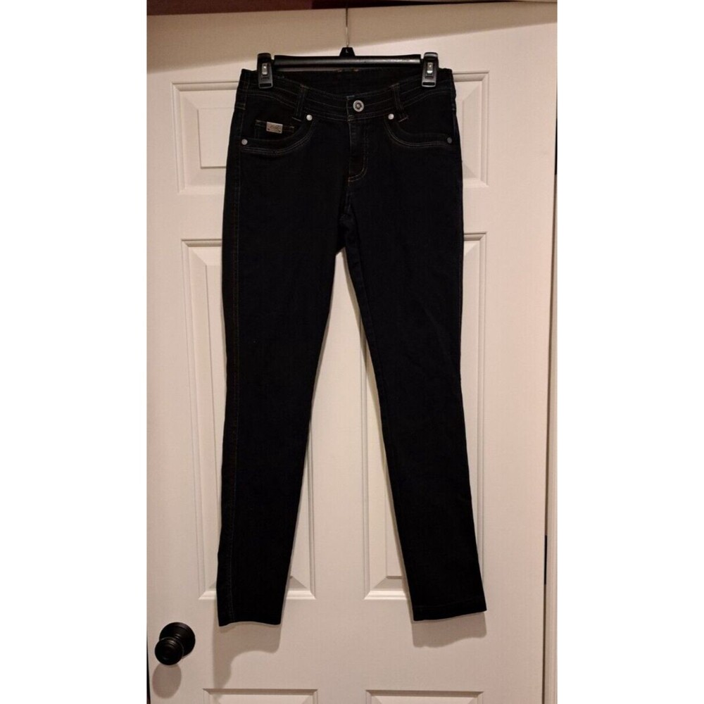 Kuhl Pants Skinny Navy-Blue Contour Stretch Waist Ankle Women's 2 Short